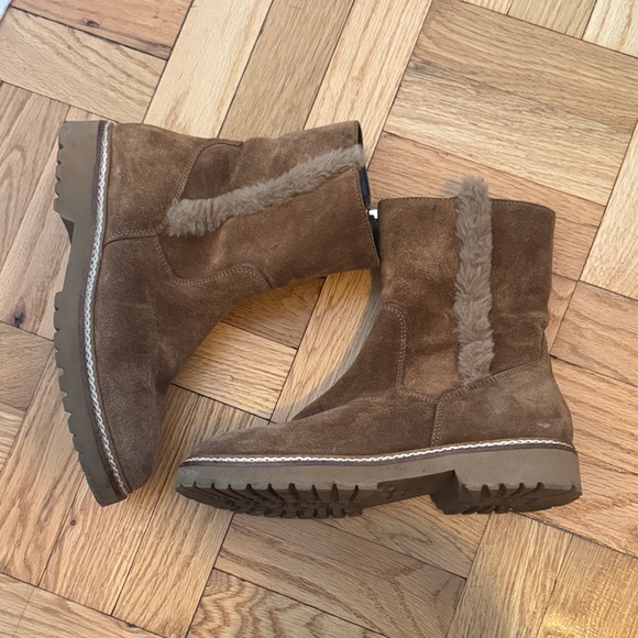 Aquatalia Brown Suede Winter Boots - Picture 1 of 5